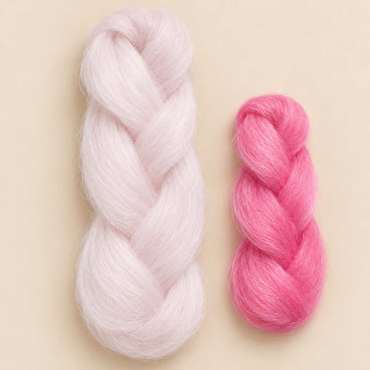 Jumbo Braid kleurveranderend, normale kleur en zonkleur, artikel 24932