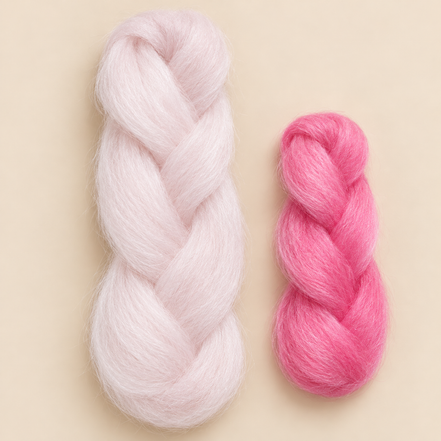Jumbo Braid kleurveranderend, normale kleur en zonkleur, artikel 24932