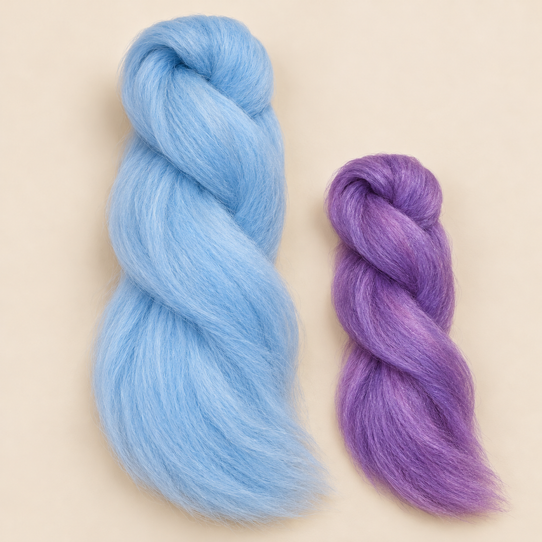 Jumbo Braid kleurveranderend, normale kleur en zonkleur, artikel 25835