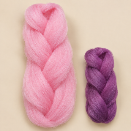 Jumbo Braid kleurveranderend, normale kleur en zonkleur, artikel 25841