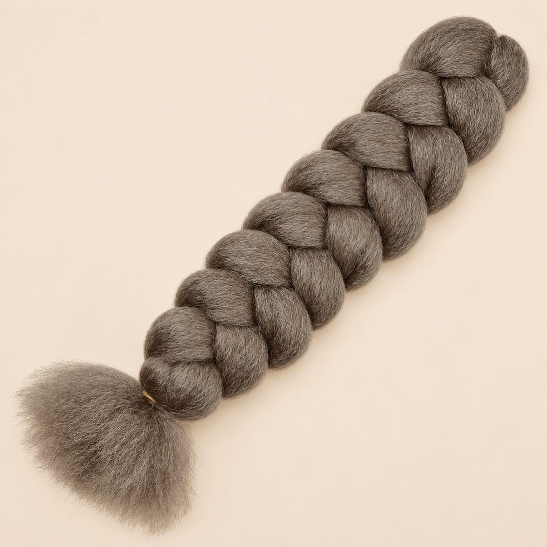 Jumbo Braid 100% Kanekalon XXL BraidOrDie, kleur AshBrown, 100 cm, 165 gram
