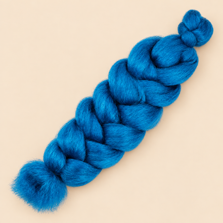 Jumbo Braid 100% Kanekalon XXL BraidOrDie, kleur Petrol Blue, 100 cm, 165 gram