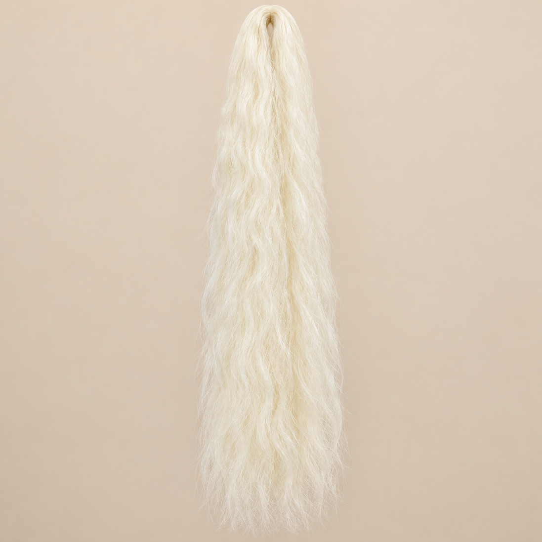 Jumbo Braid 100% Kanekalon XXL Rapunsel, kleur 1001, 110 cm dubbelgevouwen