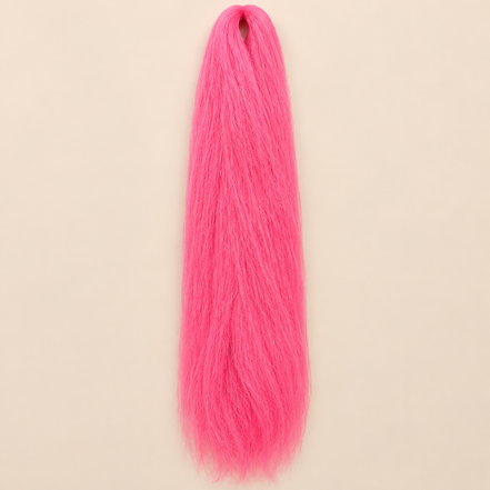 Jumbo Braid 100% Kanekalon XXL Rapunsel, kleur HotPink, 110 cm dubbelgevouwen