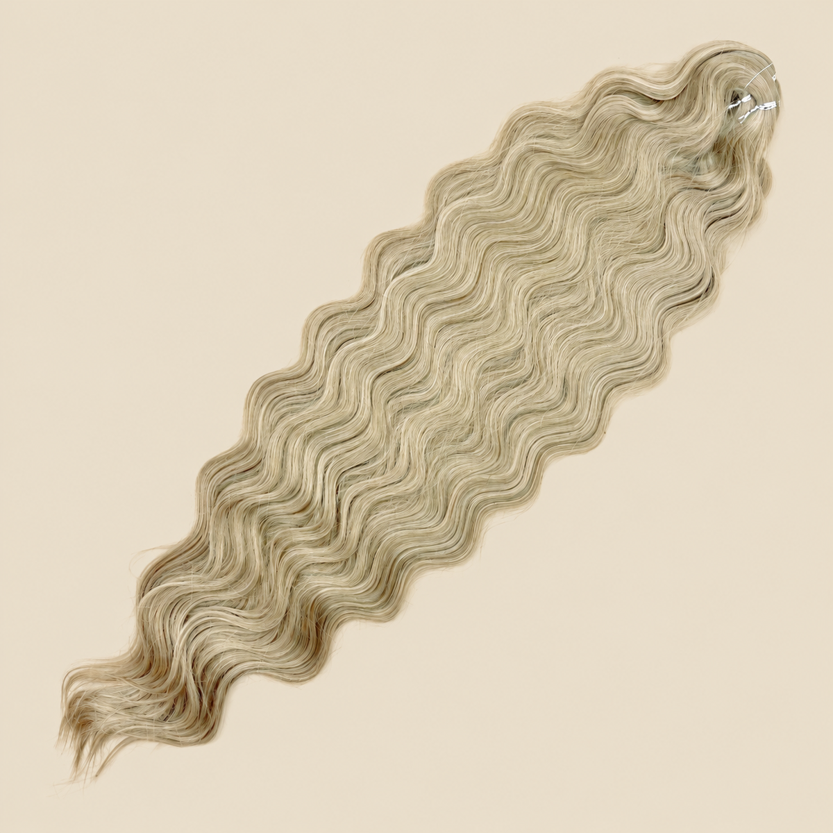 Lucy Golvend Invlechthaar 75 cm 300 g – beigeblond (22) – De HaarBoetiek