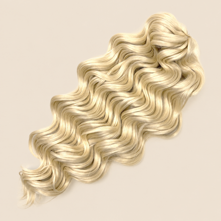 Manasi Golvend Invlechthaar 50 cm 100 g – lichtblond (613) – De HaarBoetiek