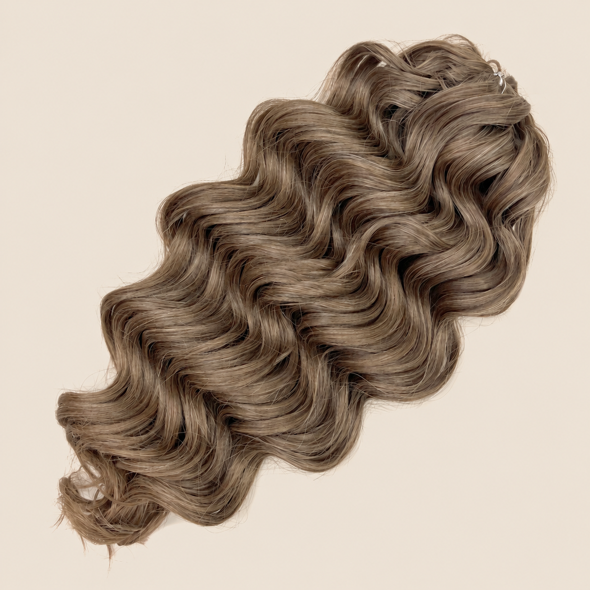Manasi Golvend Invlechthaar 50 cm 300 g – bruin-blond ombre (T10/14) – De HaarBoetiek