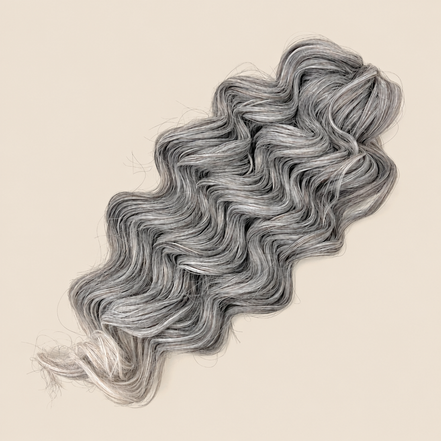 Manasi Golvend Invlechthaar 50 cm 100 g – donkerbruin-licht asblond ombre (T4/56C) – De HaarBoetiek