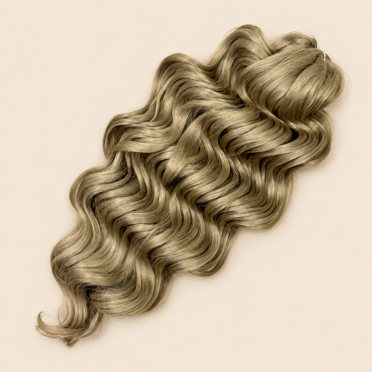 Manasi golvend invlechthaar 50 cm – 100 gram – 16 op beige achtergrond