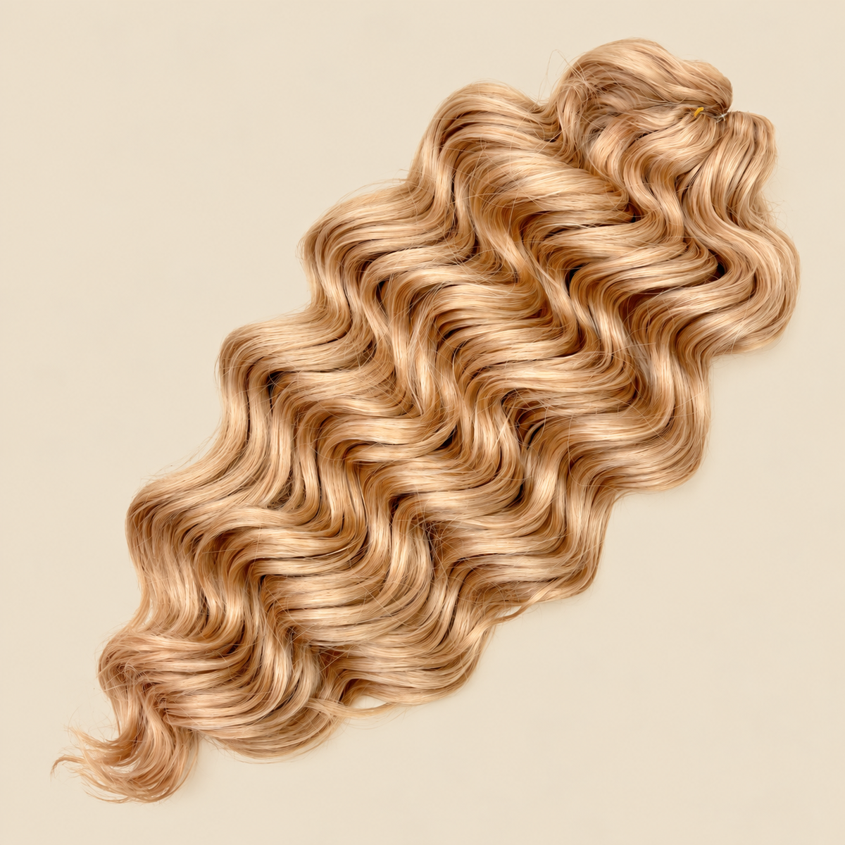 Manasi Golvend Invlechthaar 50 cm 300 g – goudbruin (Brown119) – De HaarBoetiek