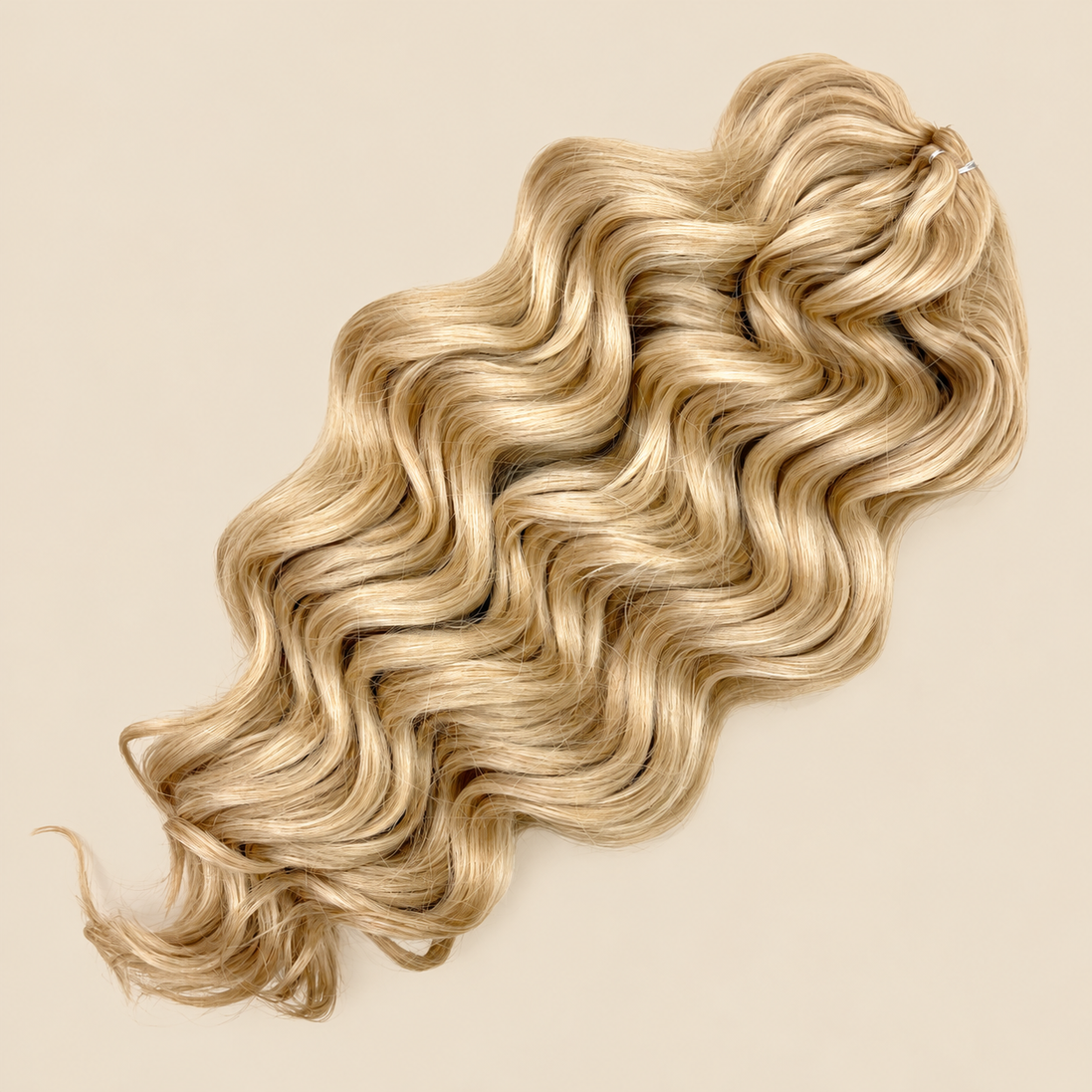 Manasi Golvend Invlechthaar 50 cm 100 g – vlasblond (Linen(59)) – De HaarBoetiek