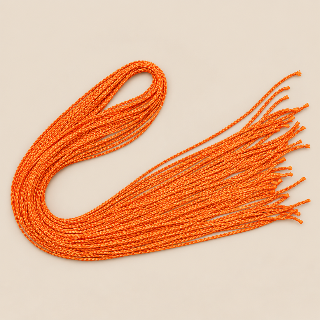 Micro Zizi vlechtjes 70 cm – oranje (F15) – De HaarBoetiek