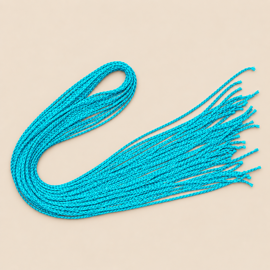 Micro Zizi vlechtjes 70 cm – turquoise (F16) – De HaarBoetiek
