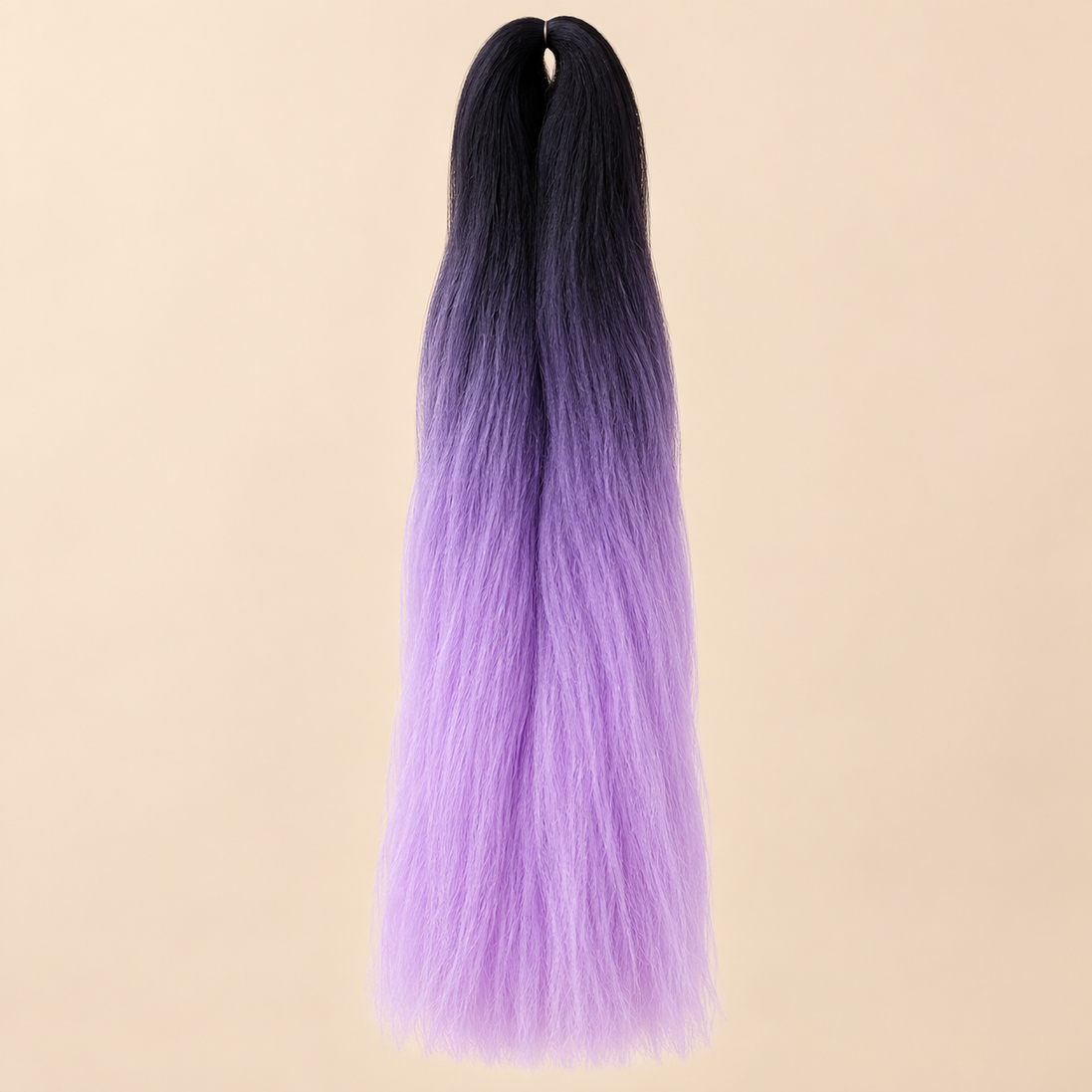 Ombre Jumbo Braid African Collection 60 cm – T1B/Lavender zwart-lavendel op beige achtergrond