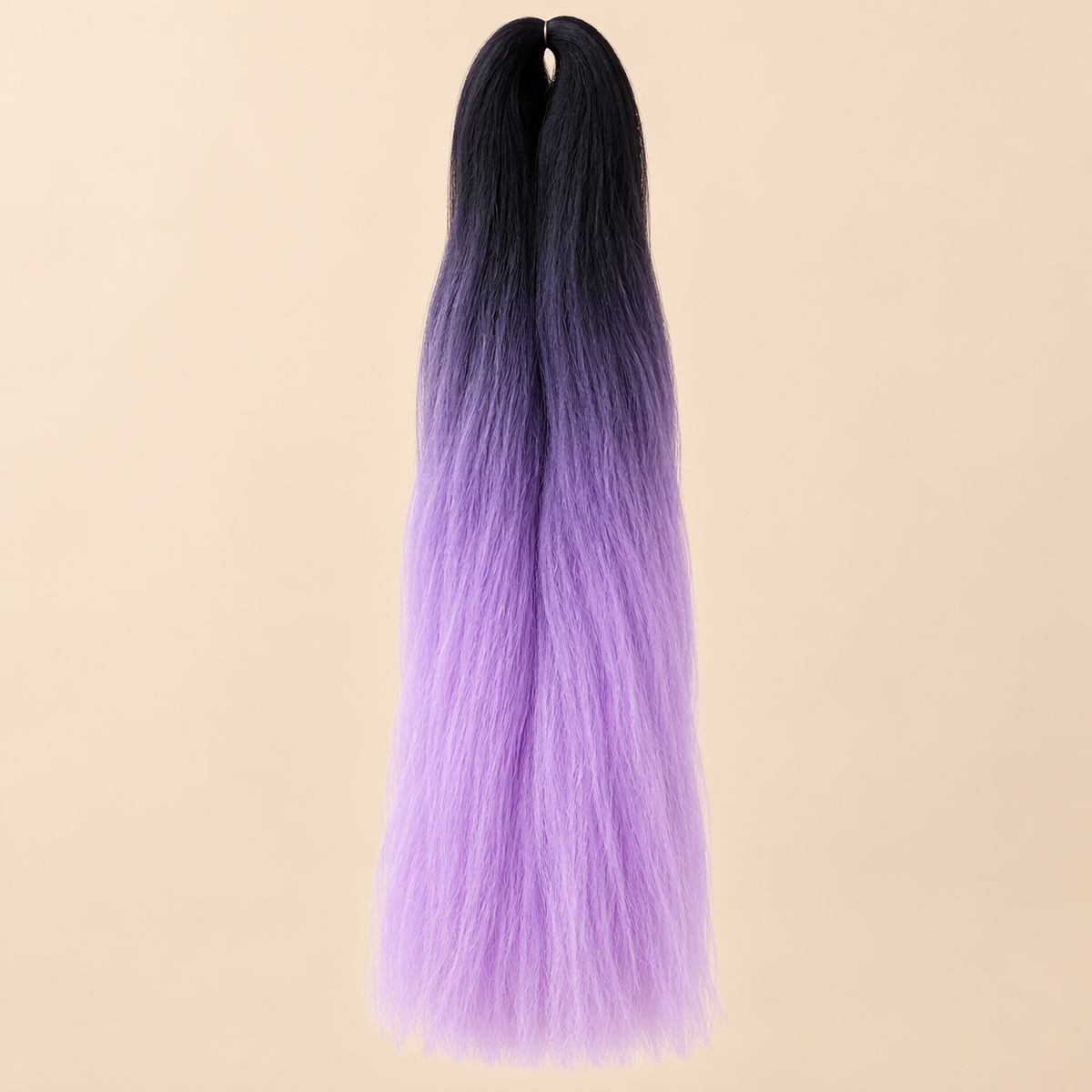 Ombre Jumbo Braid African Collection 60 cm – T1B/Lavender zwart-lavendel op beige achtergrond