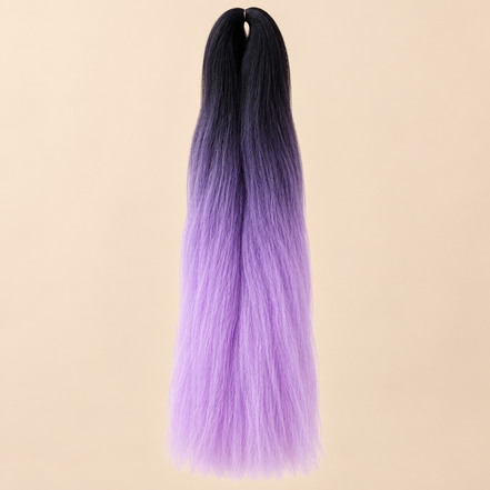 Ombre Jumbo Braid African Collection 60 cm – T1B/Lavender zwart-lavendel op beige achtergrond
