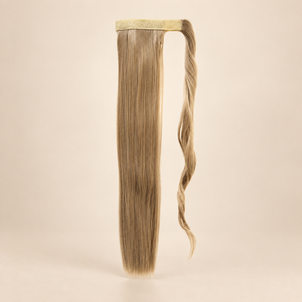 Ponytail met klittenband 60 cm – Donkerblond (16)