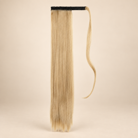 Ponytail met klittenband 60 cm – Lichtblond (18)