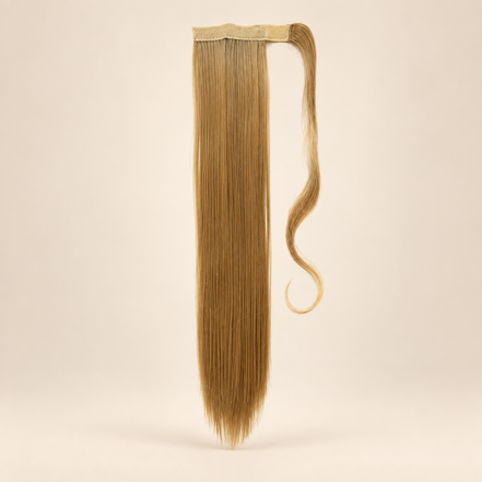 Ponytail met klittenband 60 cm – Goudblond (19)