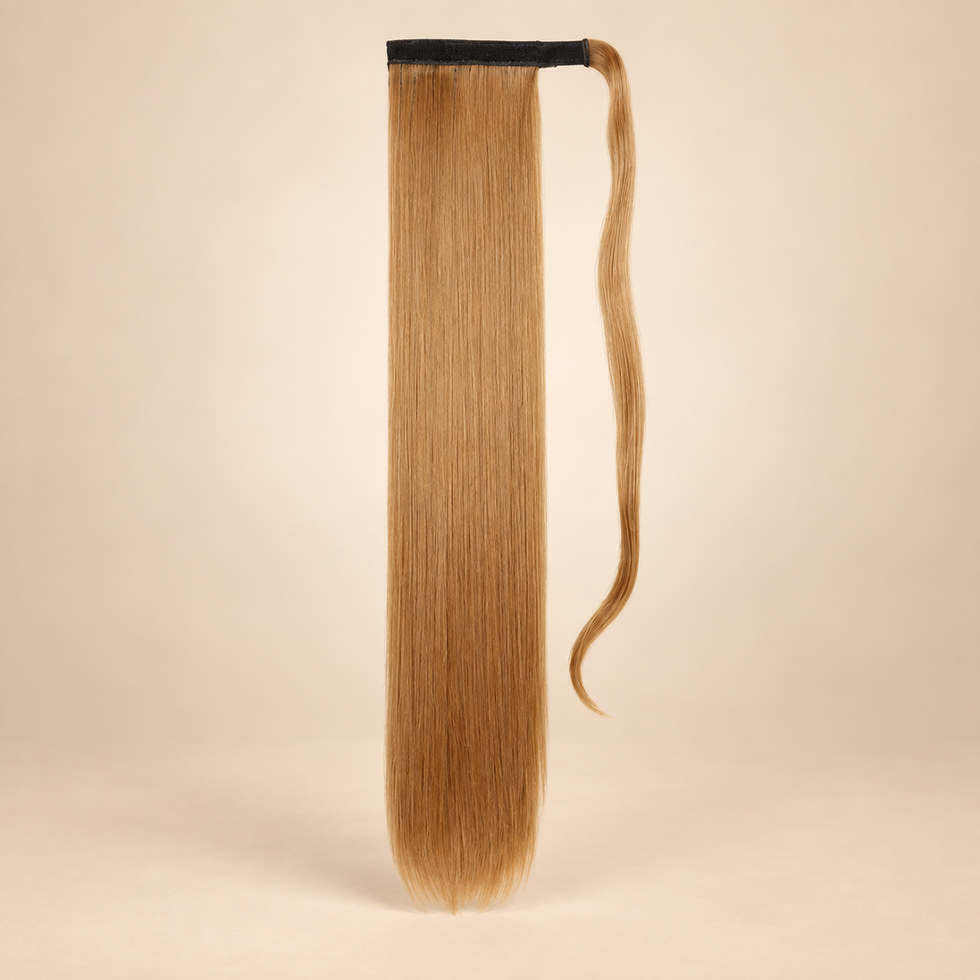 Ponytail met klittenband 60 cm – Koperbruin (30)