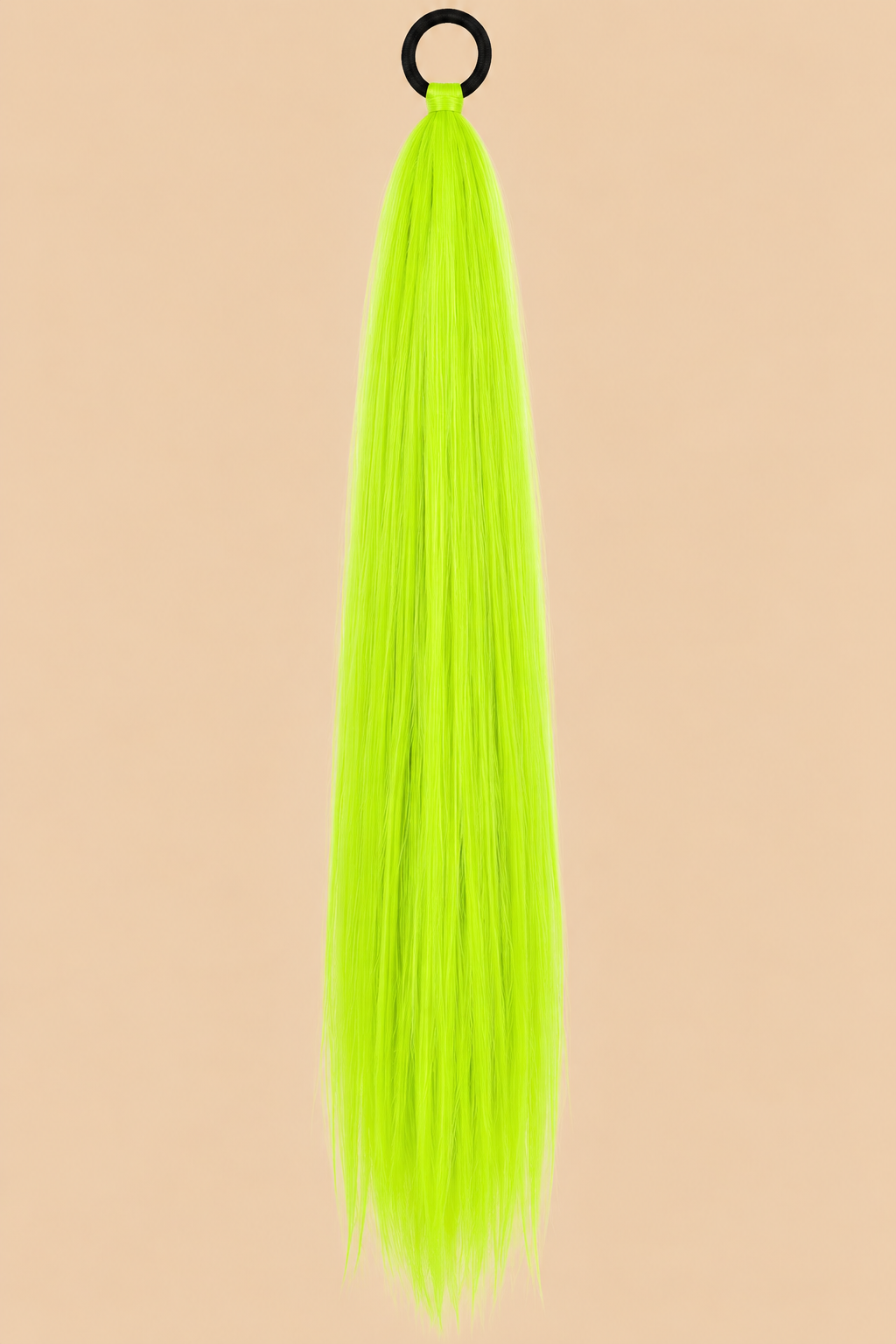 Ponytail Neon Groen – ±66 cm – De HaarBoetiek