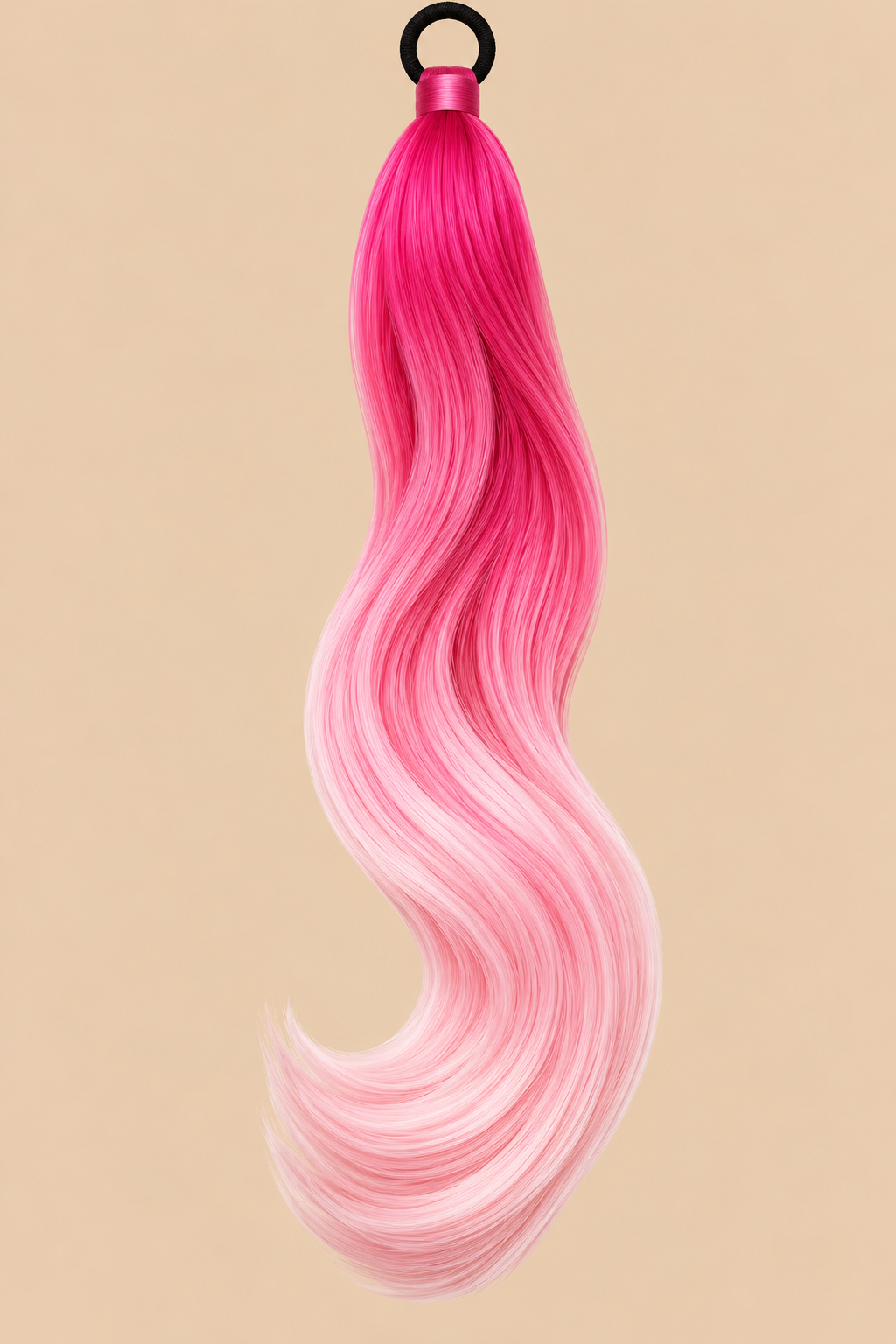 Ponytail Ombré Roze – ±71 cm – De HaarBoetiek