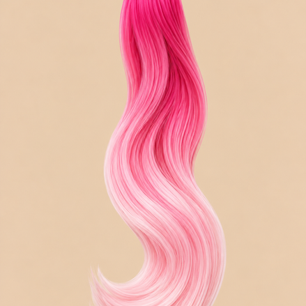Ponytail Ombré Roze – ±71 cm – De HaarBoetiek