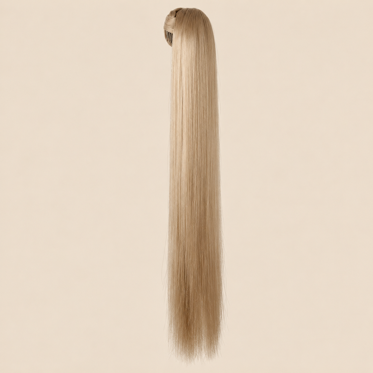 Steile ponytail met klittenband beigeblond (24 BOD) 60 cm – De HaarBoetiek
