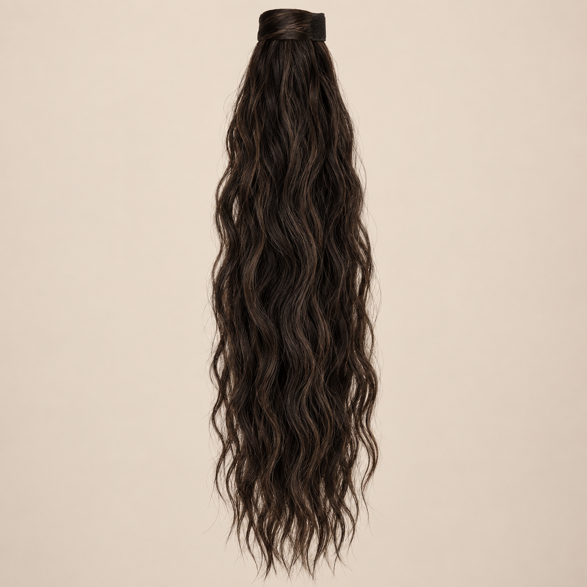 WRMA 90 cm ponytail kleur 2 op beige achtergrond