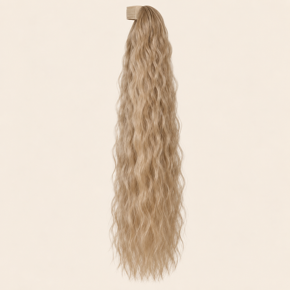 Golvende BraidOrDie ponytail met klittenband licht asblond (22) 60 cm – De HaarBoetiek