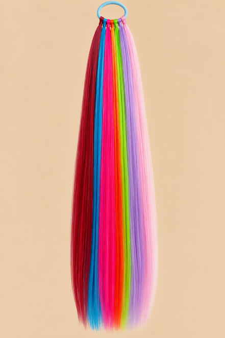 Ponytail Rainbow Multicolor – De HaarBoetiek