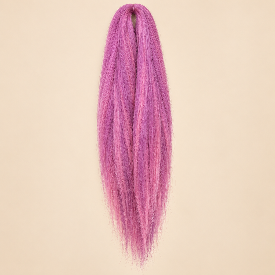 Jumbo Braid Pre-Stretched RastAfri 65 cm – Pink Taffe paarsroze op beige achtergrond
