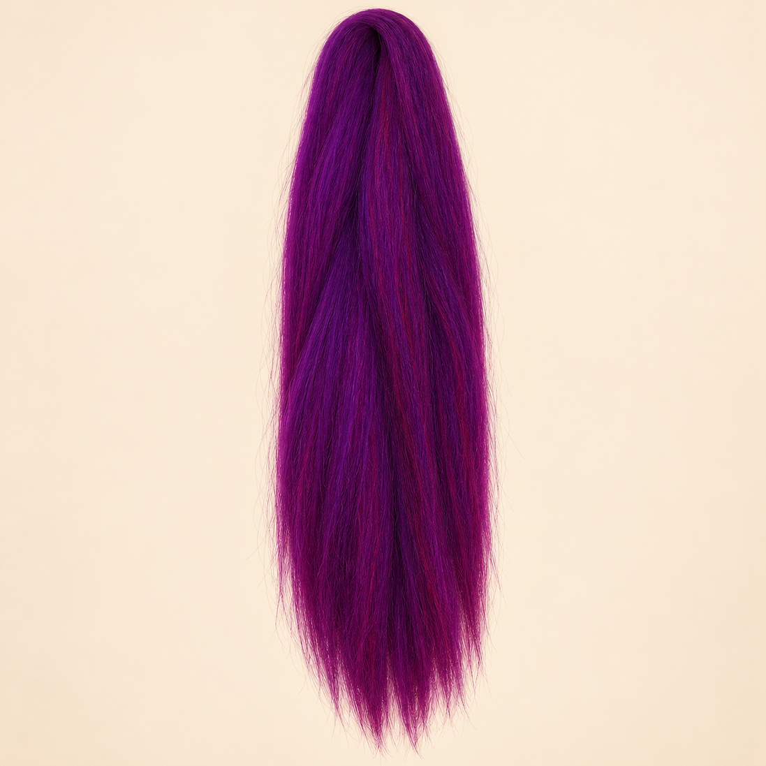 Jumbo Braid Pre-Stretched RastAfri 65 cm – GrapeCrush druivenpaars op beige achtergrond