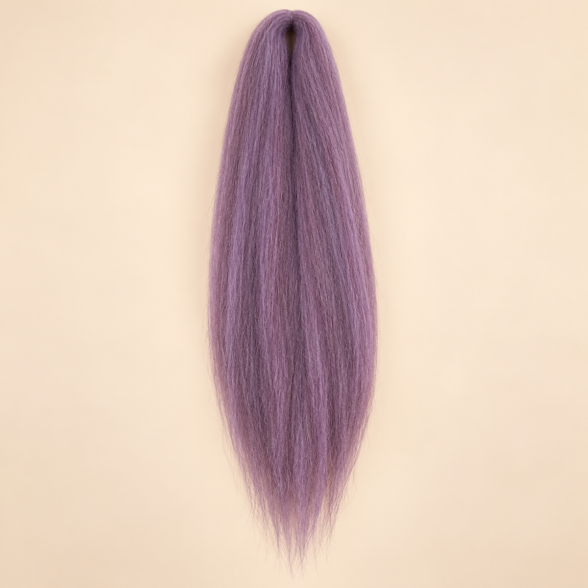 Jumbo Braid Pre-Stretched RastAfri 65 cm – M.PurpleFantasy gedempt paars op beige achtergrond