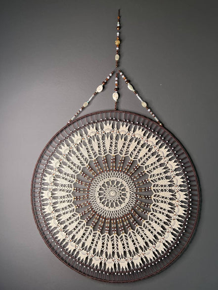 Brown & Off white 60cm | Bestel vóór 12:00, morgen stralen! | De haarboetiek.nl