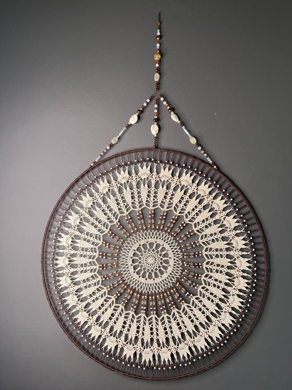 Brown & Off white 60cm | Bestel vóór 12:00, morgen stralen! | De haarboetiek.nl