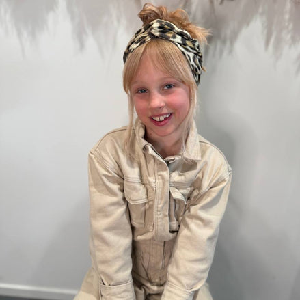 Leopard charm bandeau KIDS  | De haarboetiek Zeeland | Snelle levering