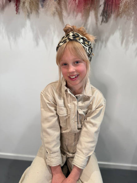 Leopard charm bandeau KIDS  | De haarboetiek Zeeland | Snelle levering