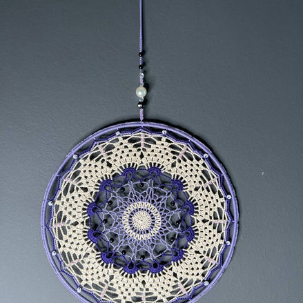 Dromenvanger The Purple One 25cm – Handgemaakte Dreamcatcher