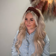 Bordeaux bandeau haarband voor dames
