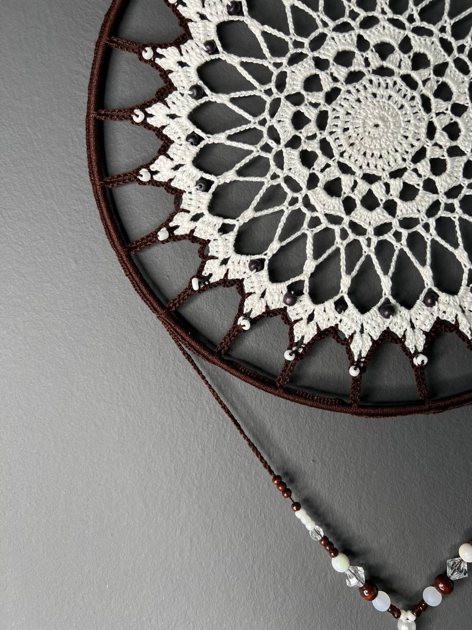 Dromenvanger Simple Brown 25cm – Handgemaakte Dreamcatcher