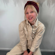 Bordeaux bandeau haarband voor kinderen