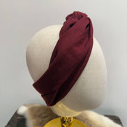 Bordeaux bandeau haarband voor dames