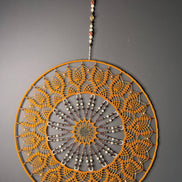 Dromenvanger Orange Brownish 60cm – Handgemaakte Dreamcatcher