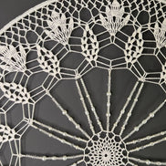 Dromenvanger All White Beaded 55cm – Handgemaakte Dreamcatcher