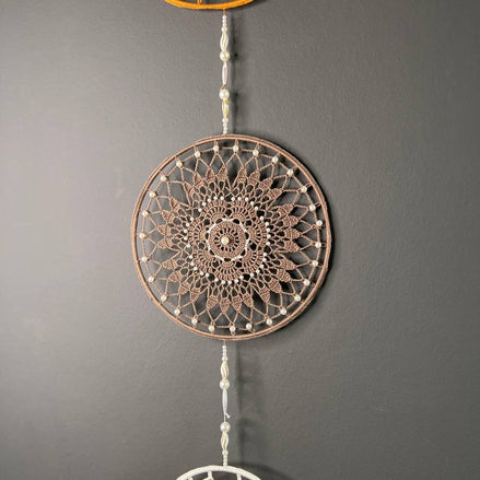 Dromenvanger Three in a Row 118cm – Handgemaakte Dreamcatcher