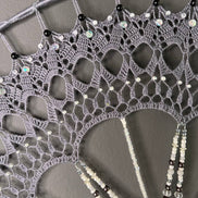 Dromenvanger Purple Greyish 55cm – Handgemaakte Dreamcatcher