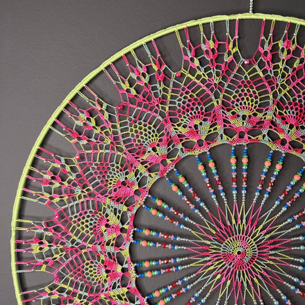 Dromenvanger Color Explosion 60cm – Handgemaakte Dreamcatcher