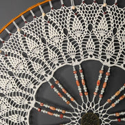 Dromenvanger Mandala Off White XL 65cm – Handgemaakte Dreamcatcher