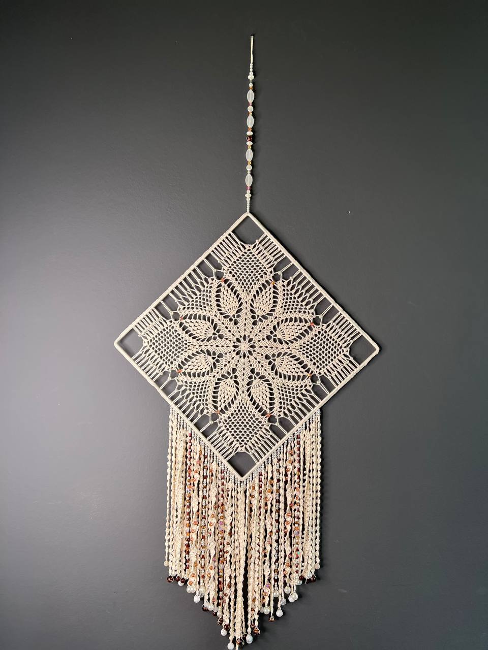 Dromenvanger The Bohemian One 30x30cm – Handgemaakte Dreamcatcher